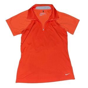 Nike golf dri-fit polo shirt orange size small